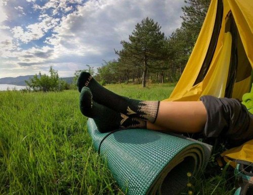 Чорапи HIKING SOCKS Зелен